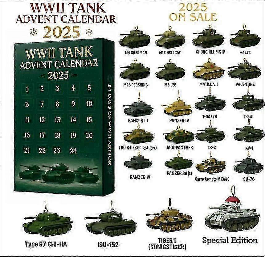 WWII TANK Ημερολόγιο Advent Blind Box-HD