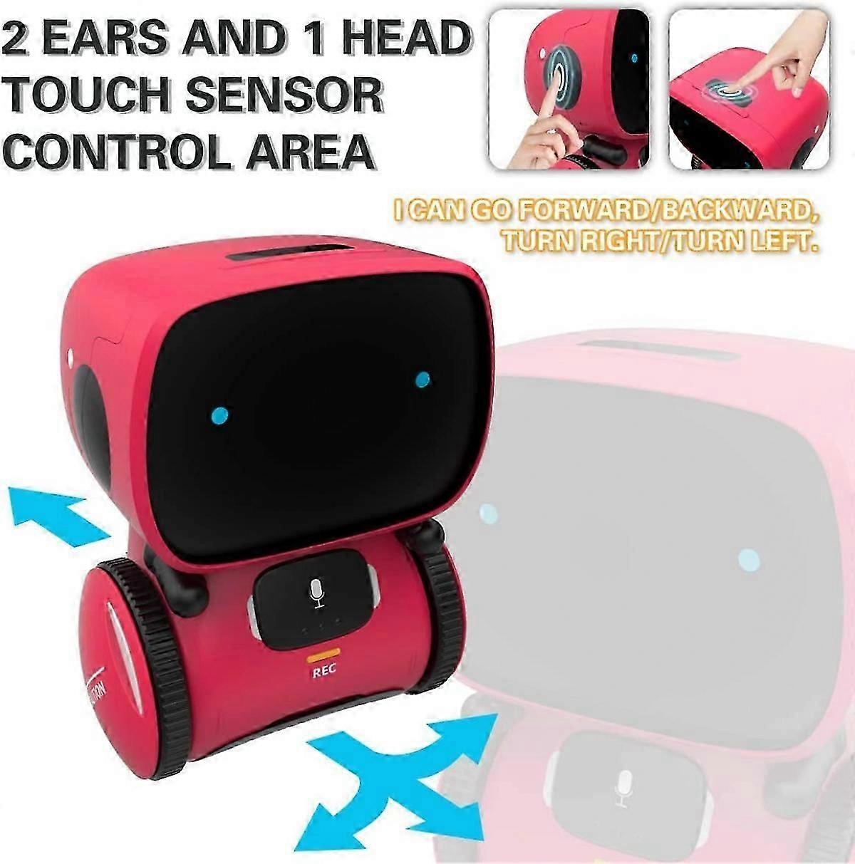 Kids Robot Toy, Smart Talking Robots, Gift for Boys and Girls Age 3+, Intelligent Partner and Teacher, with Voice Controlled and Touch Sensor, Singing