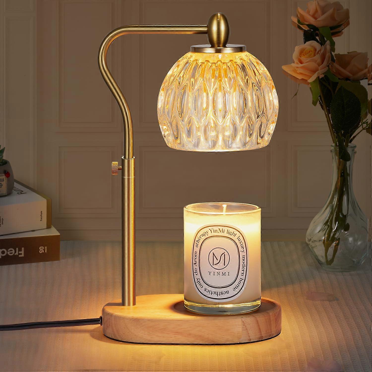 Candle Lamp With Timer And Dimmer, Height Adjustable, For Scented Candles
