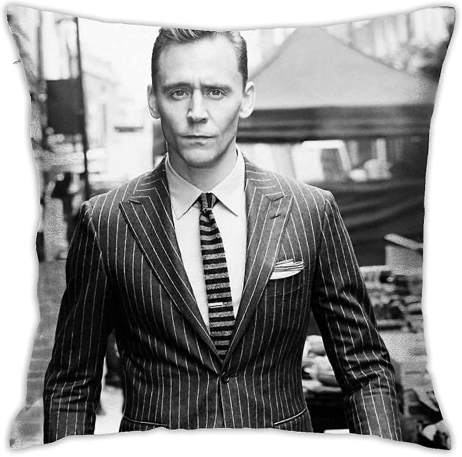 y932トムヒドルストン枕カバー両面印刷スロー枕カバーソフトクッションカバーリビングルーム寝室の枕カバー寮の装飾-TB2432 i