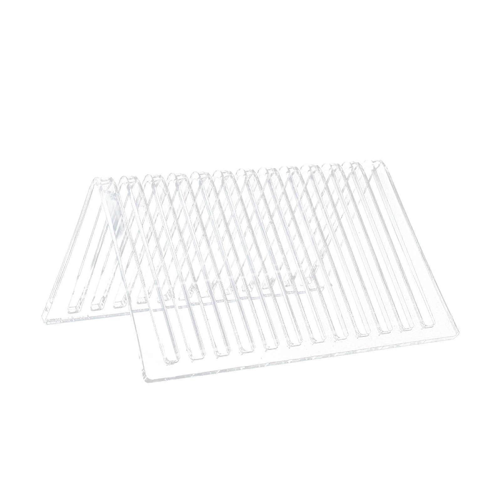 Acrylic Disc Rack Storage Rack Album Rack Display Counter Triangular – Large Capacity Record Rack Unit Modern Design