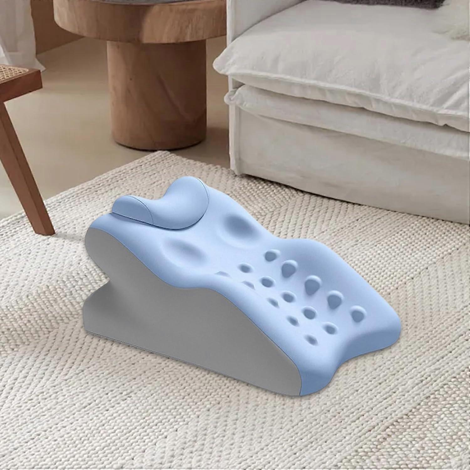 Pillow Wedges for Sleeping Memory Foam Wedge Pillow For Adults Neck Support Snoring Relief Blue