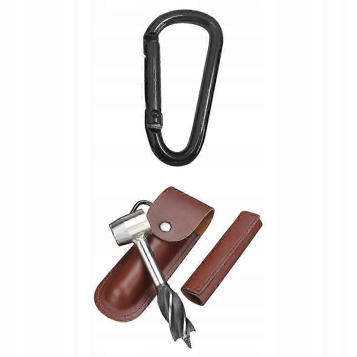 De-manual Auger Wood Auger Drill Bit Hand Auger Wrench For Bushcraft B