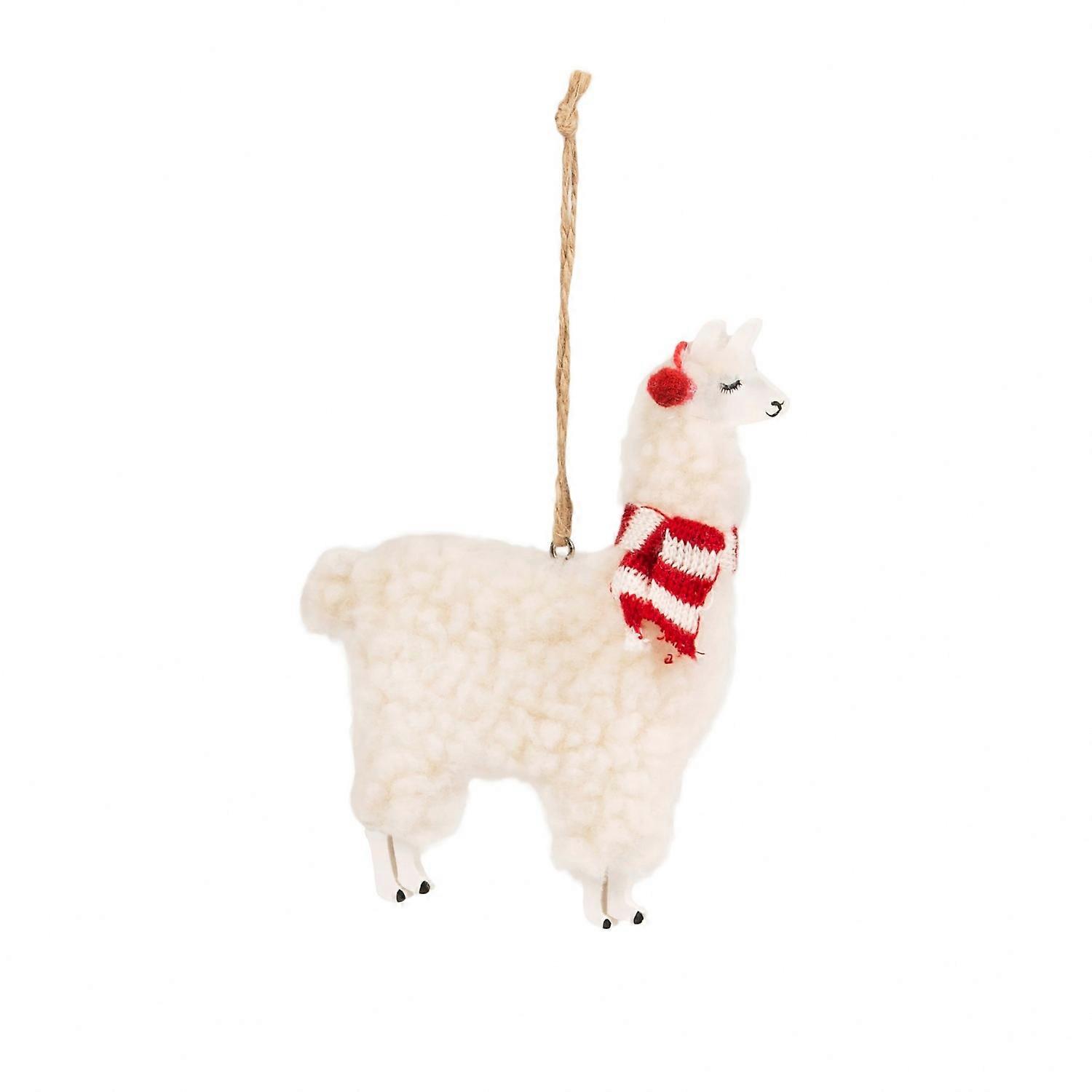 Sass and Belle Festive Llama Decoration