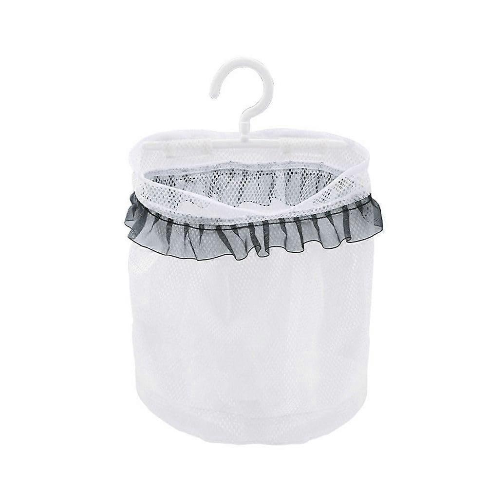 Mesh Laundry Storage Bag Hanging Drying Net Foldable Hanging Storage Basket Portable Bag For Fruits Vegetables Style B