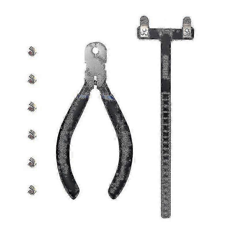 Bågskytte Nocking Points Tång och Bow Square Set Bågskytte Verktyg Tuning Kit Nocking Tång Bowstring Nock Points T Form -