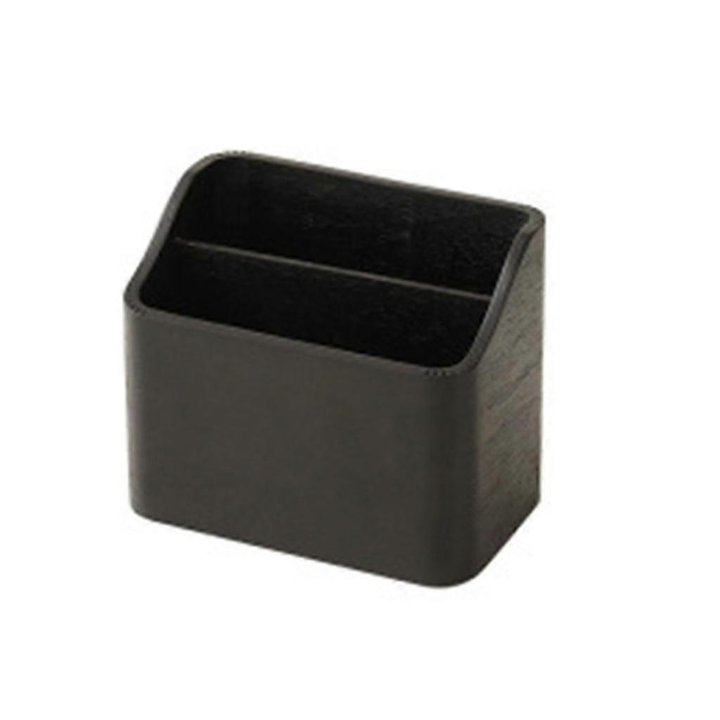 Suporte de Controle Remoto de Madeira Caddy Organizer Desktop Storage com 2 Compartimentos