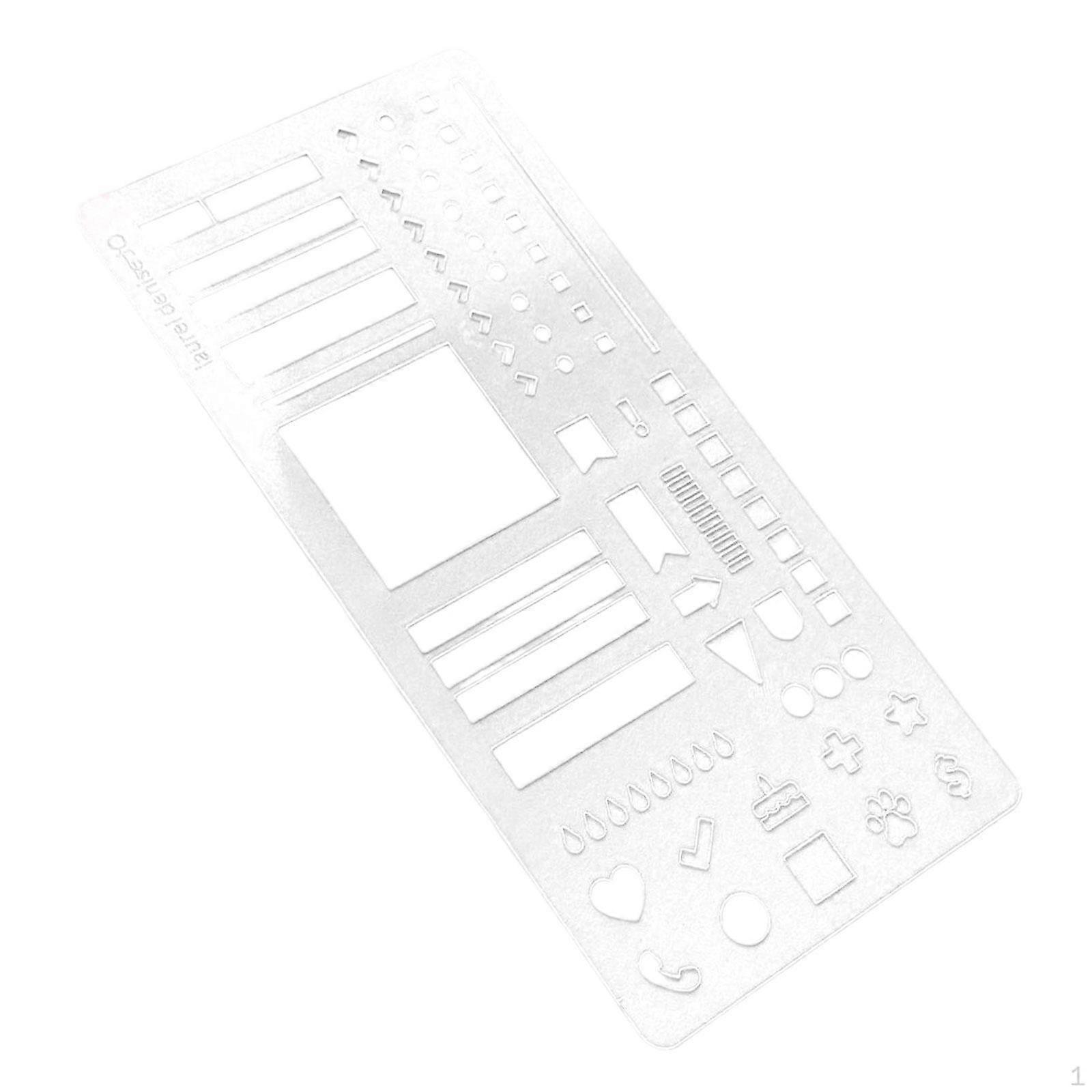 Planner Template Stencil Journal Transparent Planning Calendar Multipupose Office