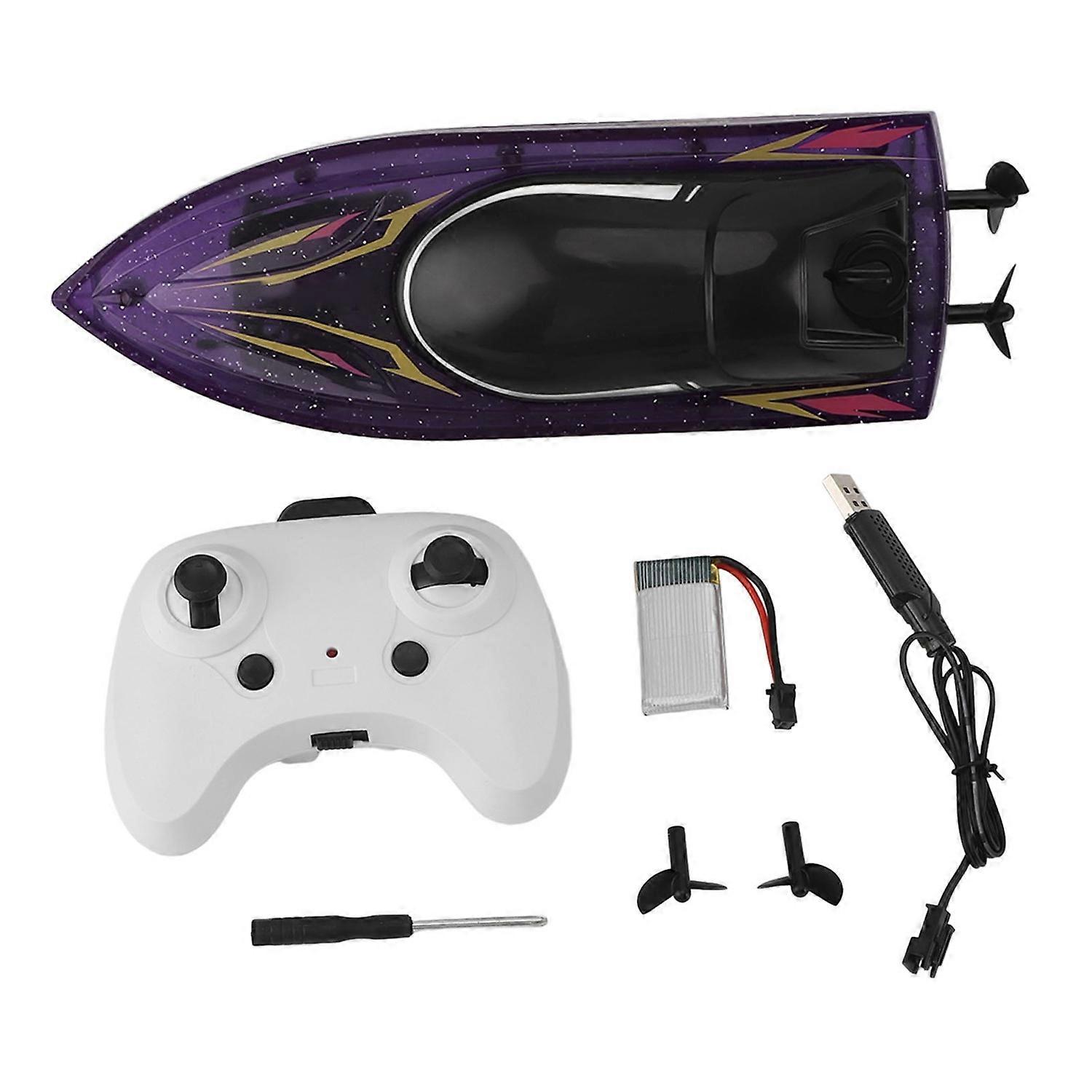 RC Boat 2.4G RC Boats Pool Toys 2 Propellers Fast Remote Control Boat Interactive Easy Operation RC 