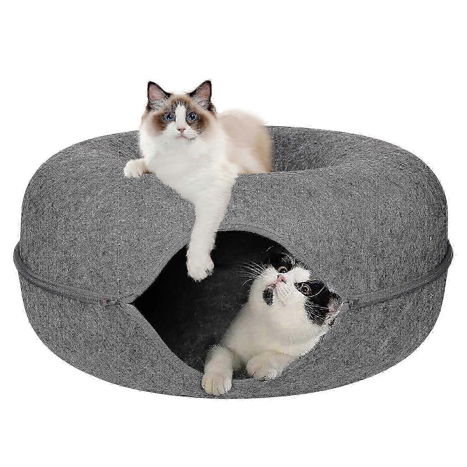 Scratch-resistant cat nest tunnel for felines
