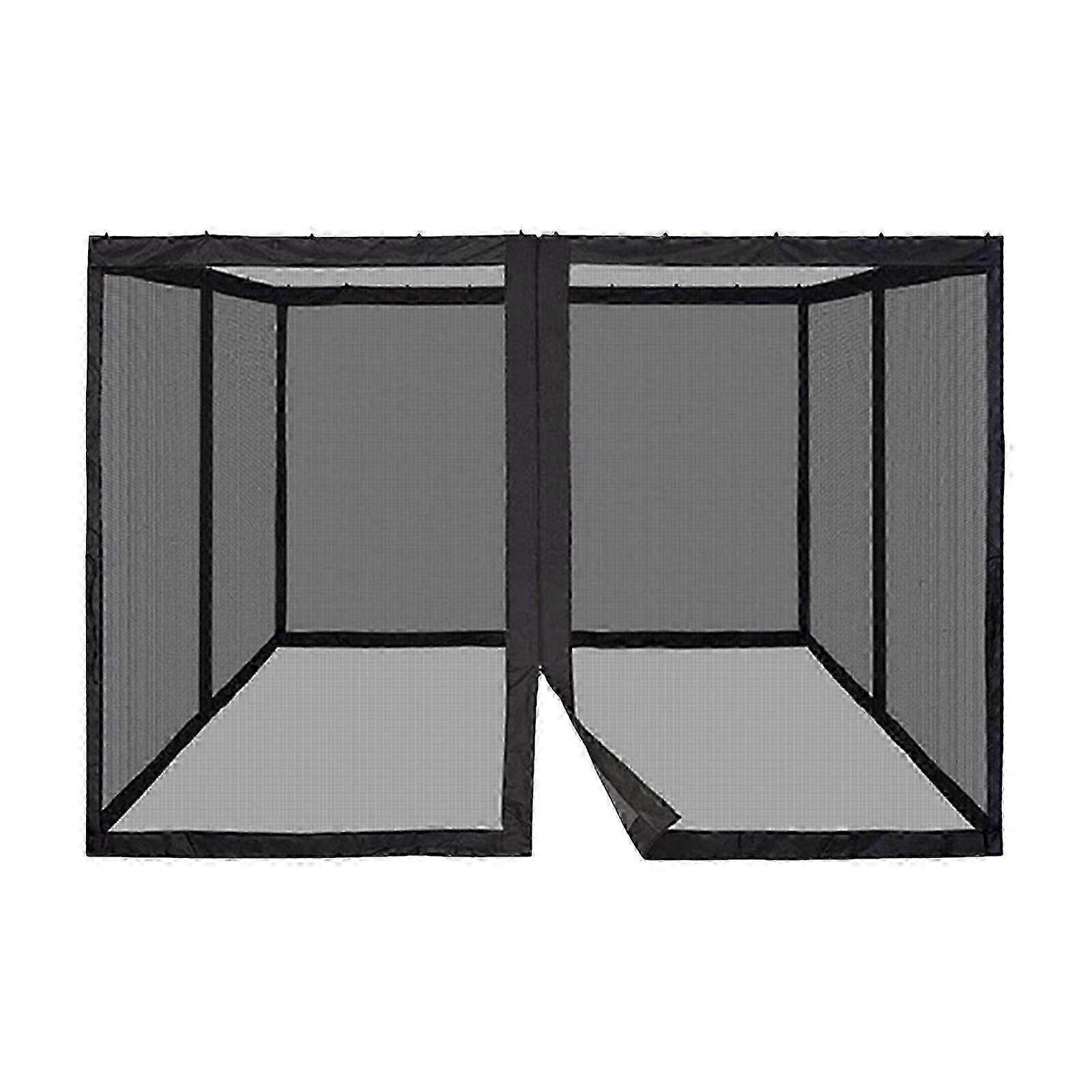 Mosquito Netting With 4 Side Zipper For Universal Outdoor Up Tent,DIY Curtain Style Screen Walls (Only Mosquito Net) pp771