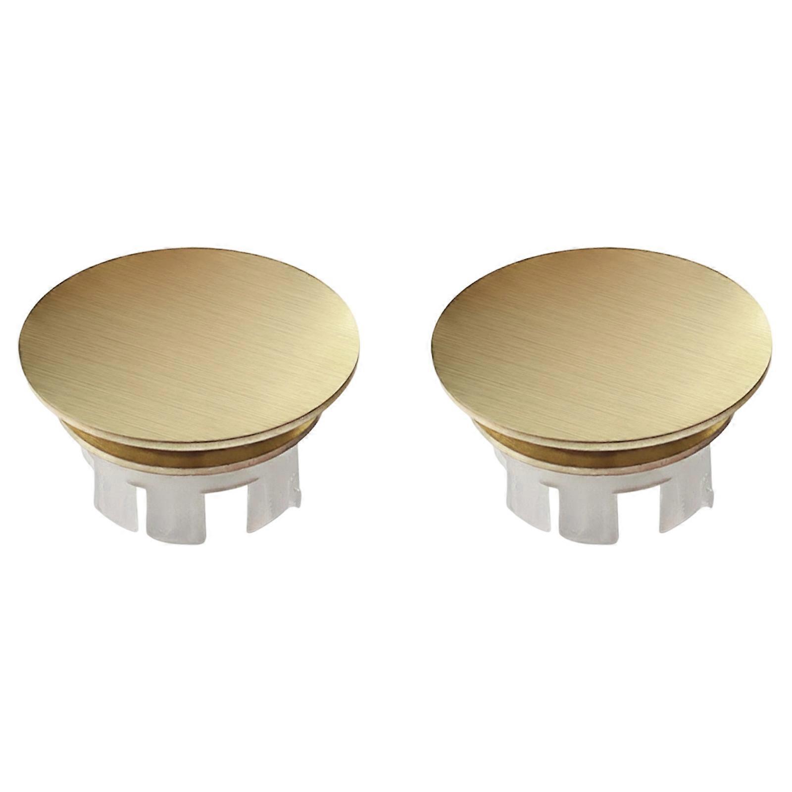2Pcs Sink Overflow Seal Rings Replacement Wash Basin Double Layer Round Overflow Plug Trim Cap Bathroom Accessories Multicolor