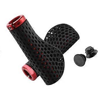 1Pair Shock Absorption Handle Bar Cover Replacement Breathable Bicycles Handlebar Grips Waterproof Mountain Bike Grips  Silver