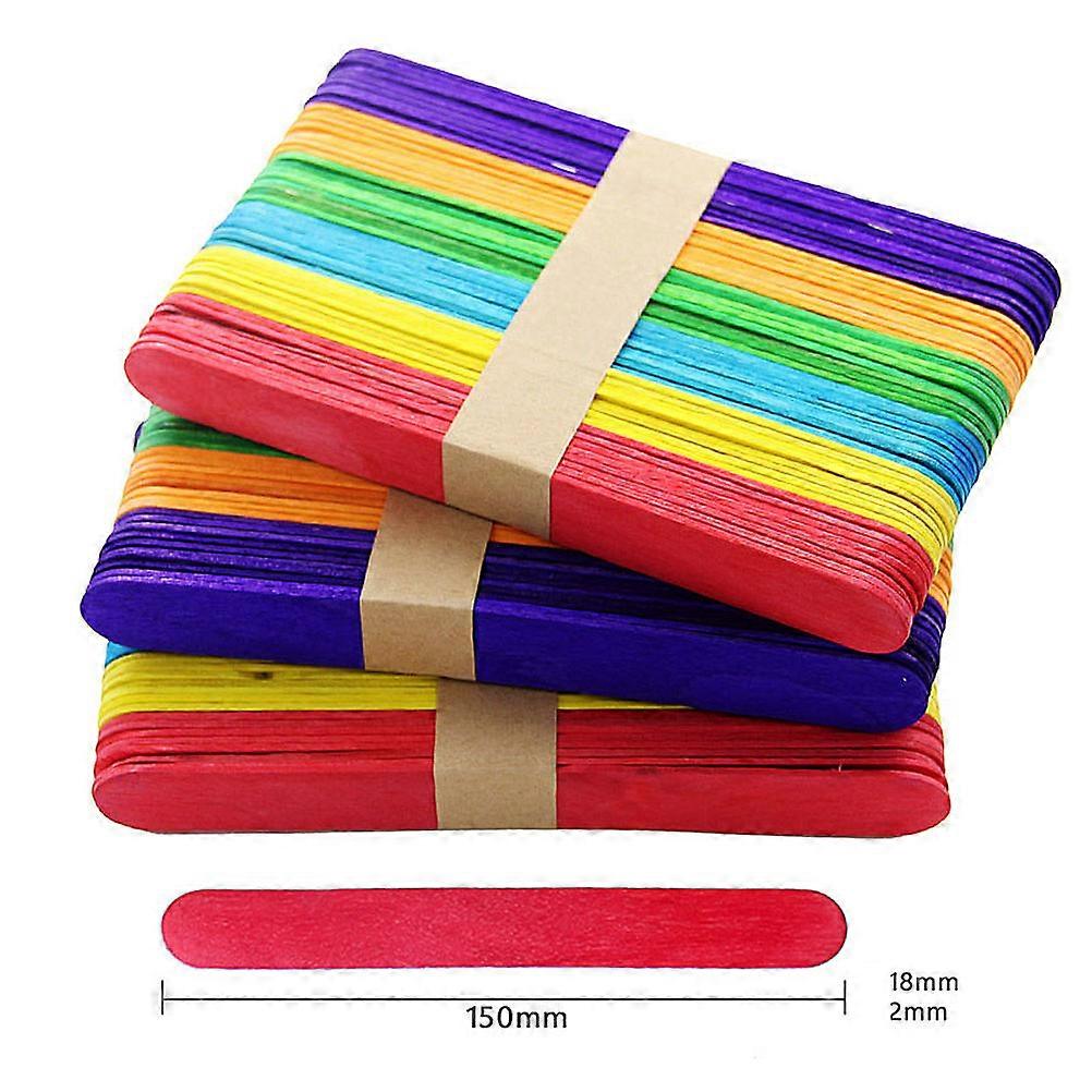 Craft Sticks Small Kids DIY Design Counting Tool Team Games Smooth Surface 15x18x2mm 50Pcs Per Set