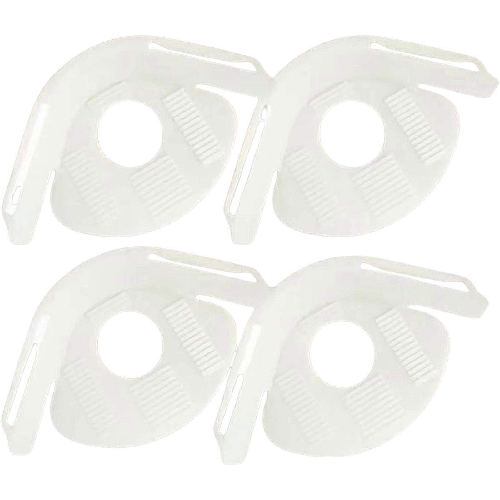 4Pieces Invisible Bed Sheet Clamps Fixers Durability And Lightweight Solution For Bedding Organizing  white small size
