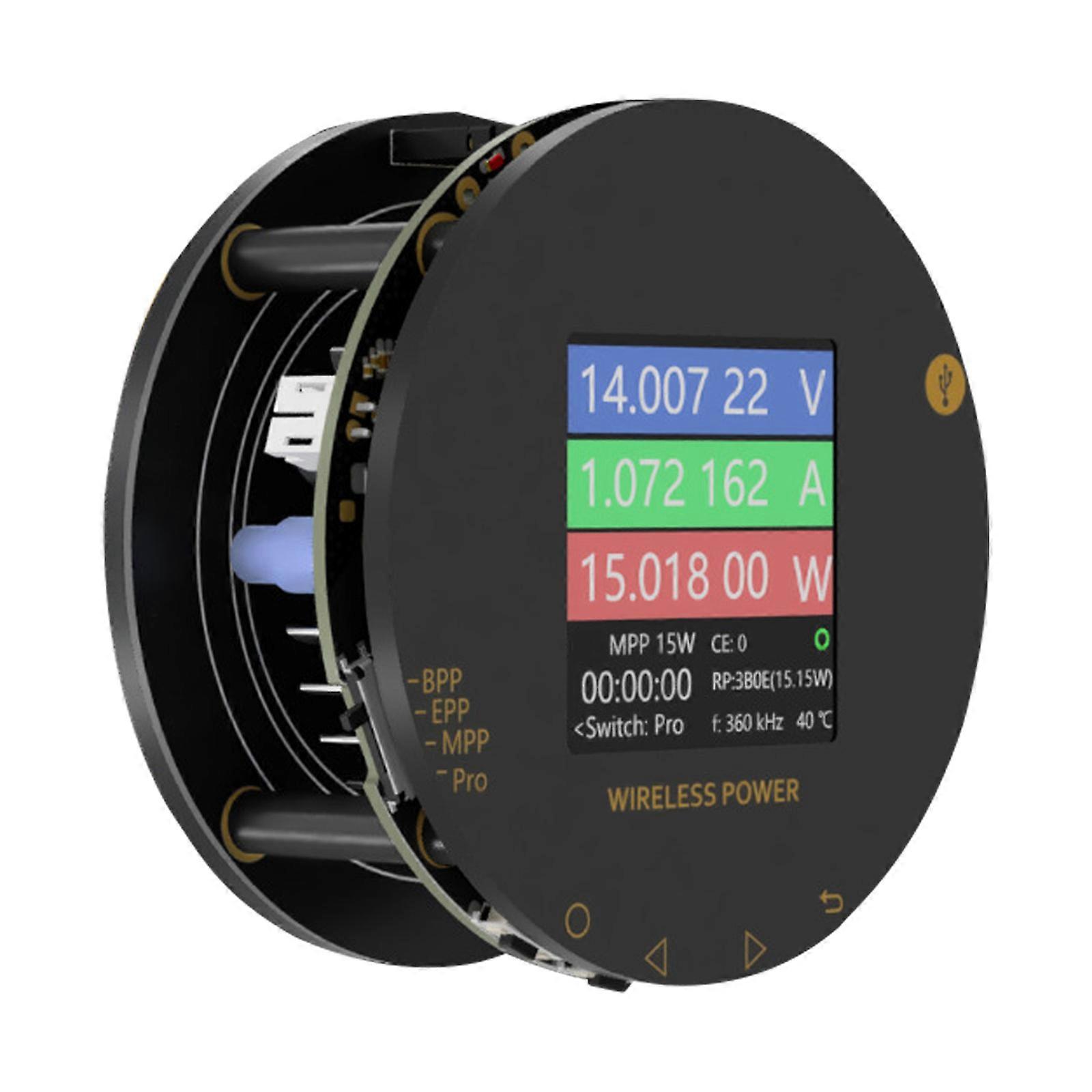 Comprehensive Universal MPPQi2 Wireless Charging Debugger 15W Magnetic Testing Tool Full Compatibility for Mobile Device Multicolor