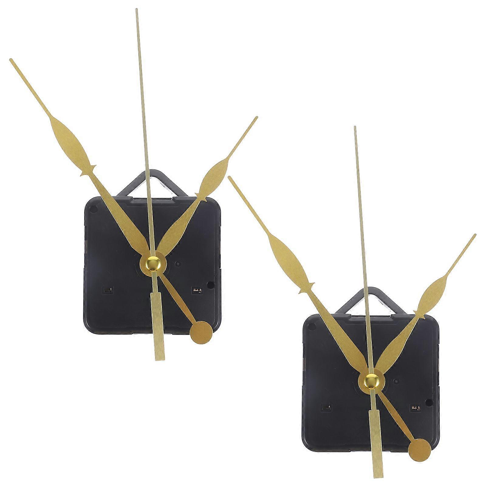 2 Sets of Repairing Clock Movements Replaceable Clock Mechanisms Clock Movement Kits