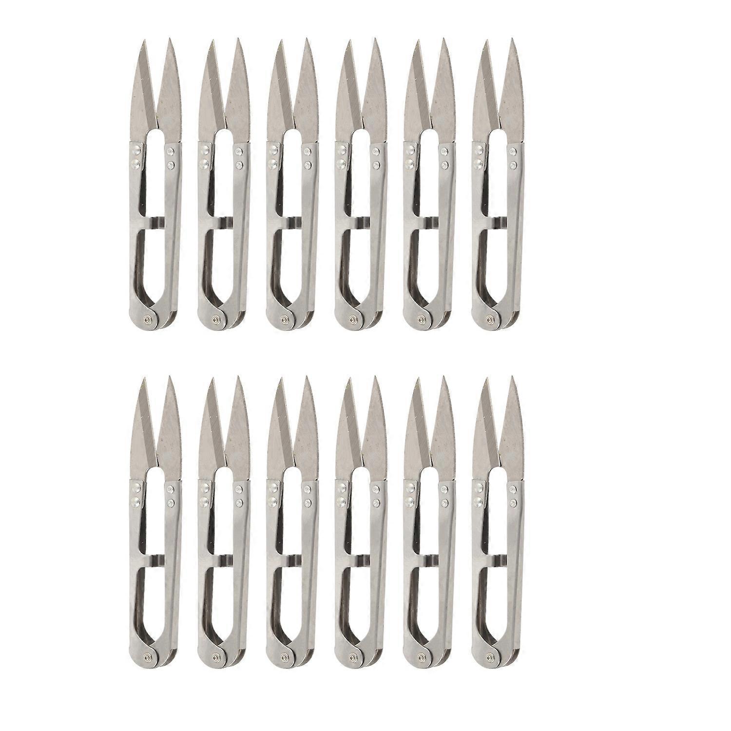 12Pcs Embroidery Yarn Scissors Small Thread Sewing Scissors Snippers