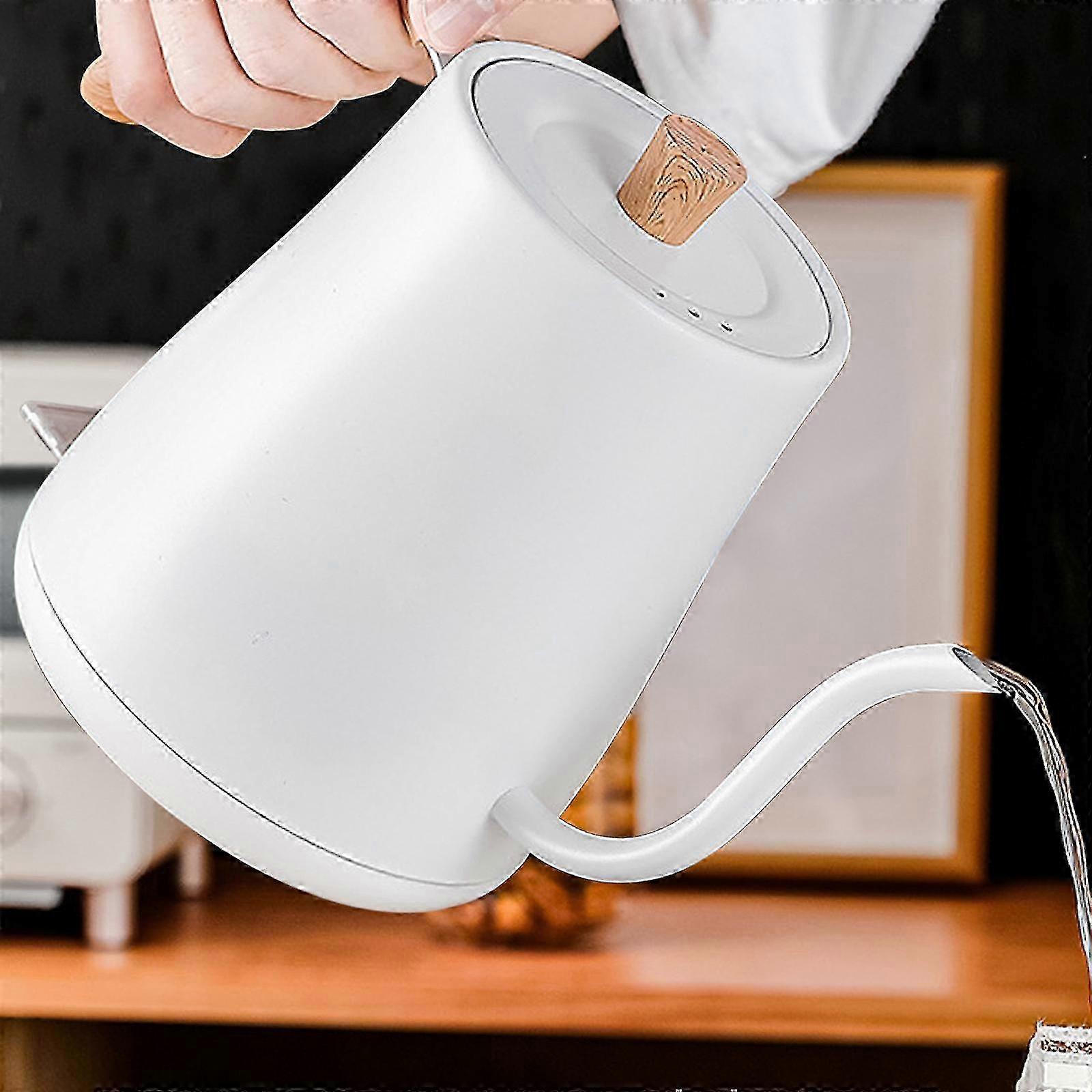 Gooseneck electric kettle with safety auto-shut off feature