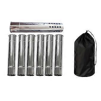 Multipurpose Camping Chimney Set Quick Setups Suitable for Wood Stove Quick Heat Distribution Hiking Cooking Accessory Multicolor
