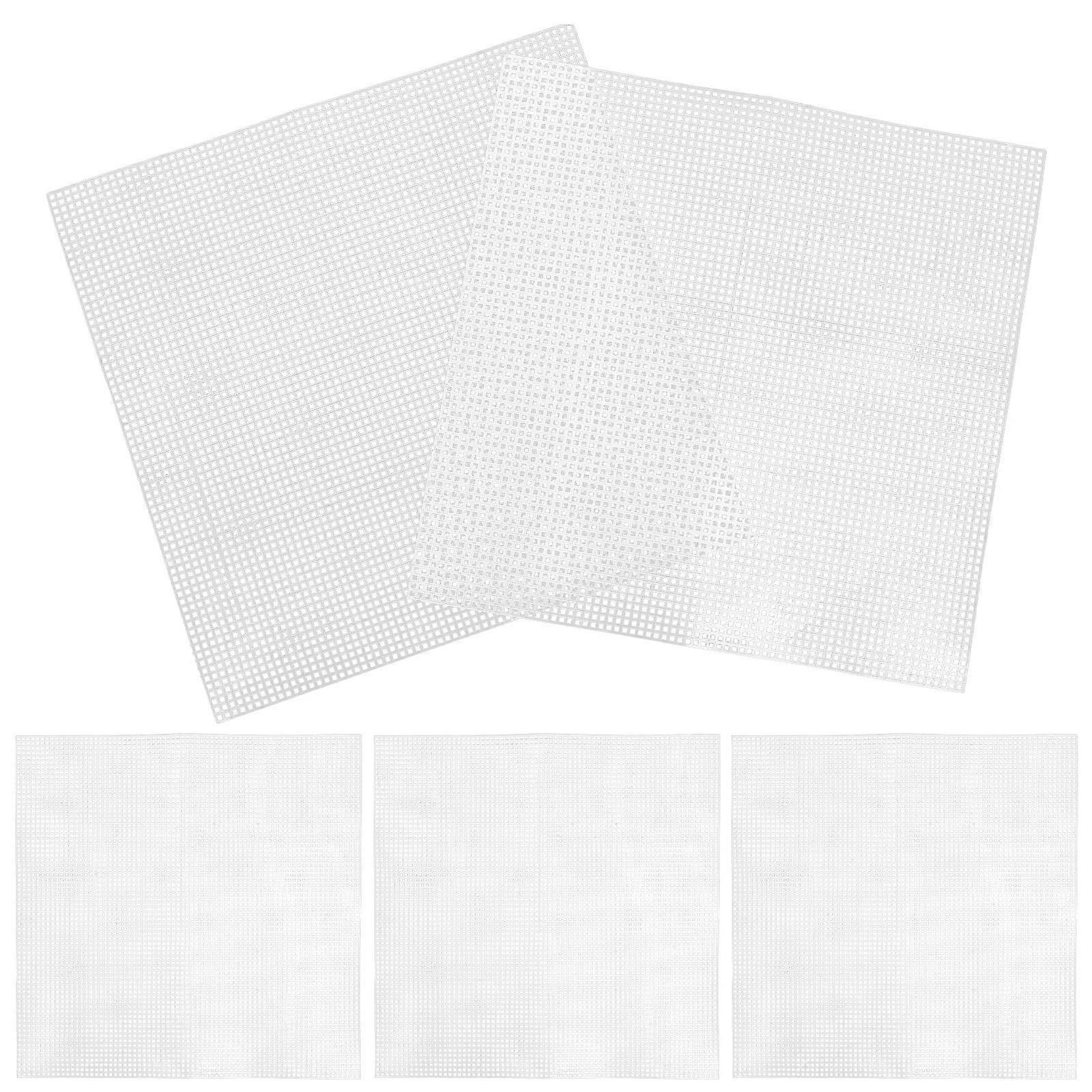 5Pcs Plastic Mesh Sheets Bag Mesh Sheets Embroidery Mesh Sheets Crochet Project Material