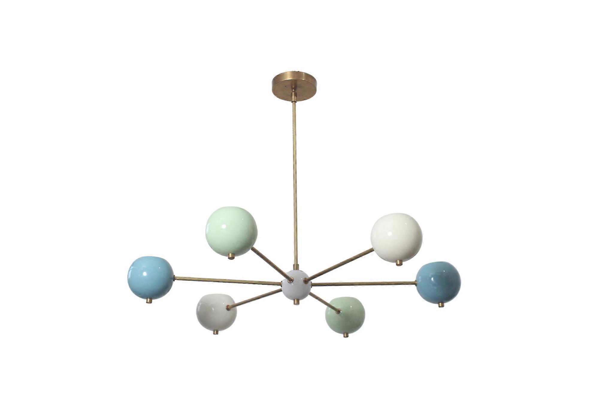 6-Armed Brass Sputnik Wall Chandelier – Timeless And Classic