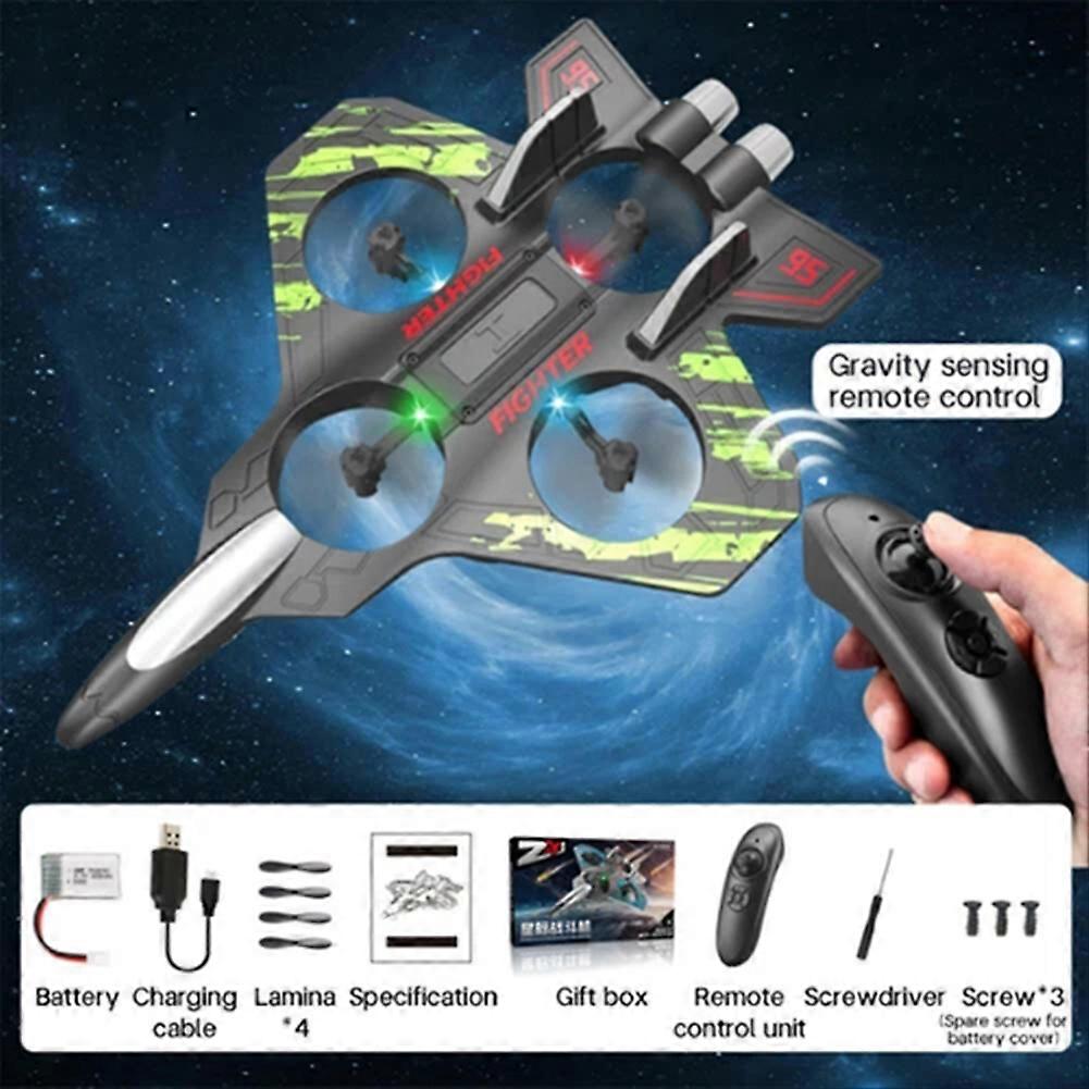 RC Foam Fighter Jet Airplane - Remote Control Plane with Lights, 360 Degree Flips, Stunt Rolls, Ideal for Kids & Adults