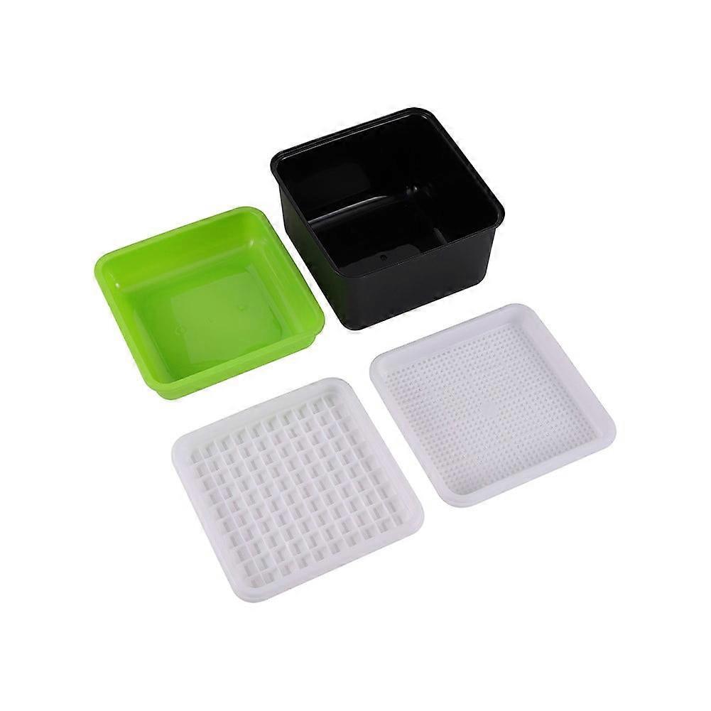 4 Piece Set Hydroponic Sprout Box Peanut Wheat Sprout Tray Sprout Cat Grass