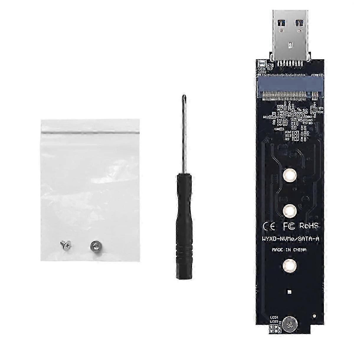 Inline Adapter Board NVMe PCIE to USB 3.1 Type A M.2 Adapter Board Module Multi-Function Convenient Module szrh21