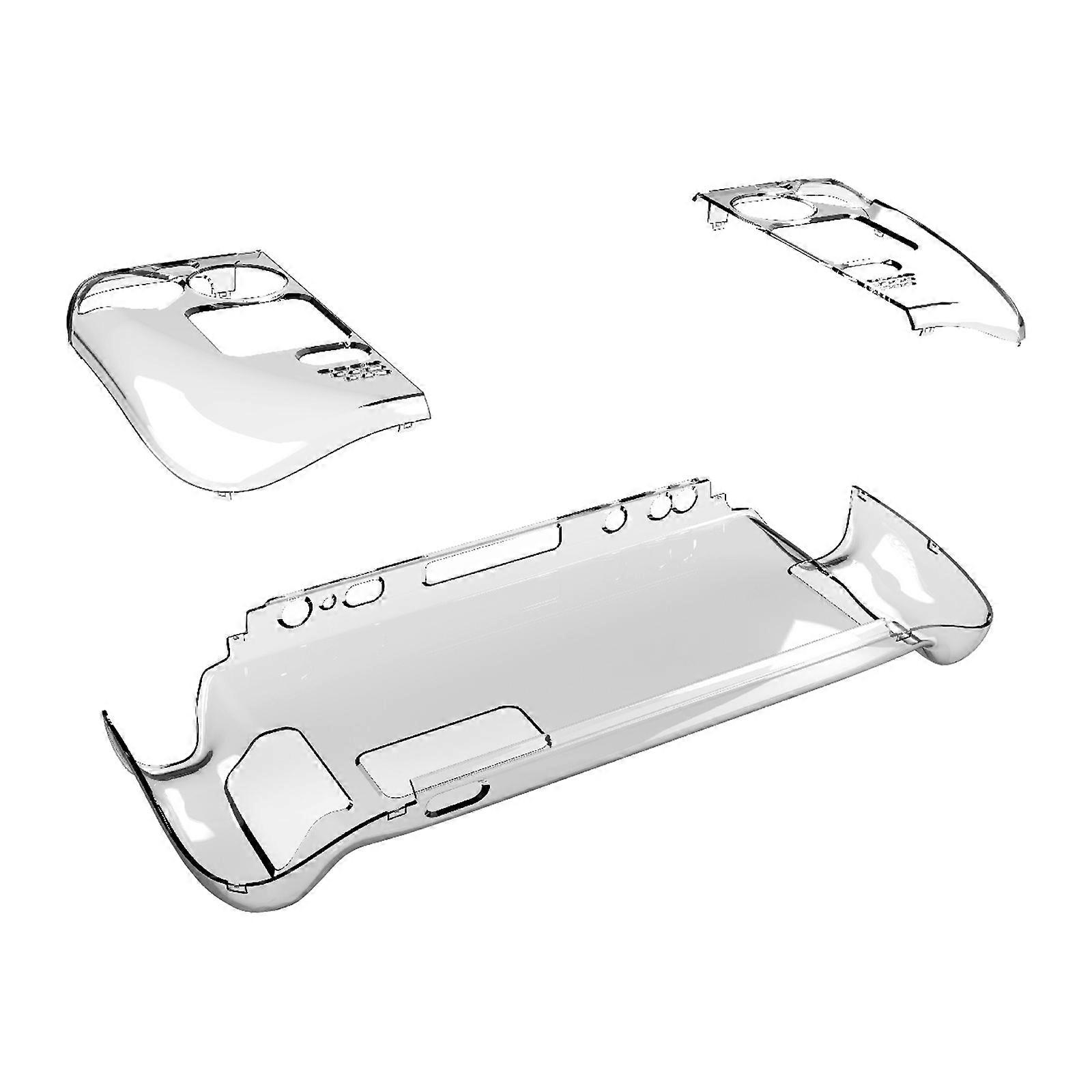 Transparents Game Consoles PC Hard Case for SteamDeck Host Split Crystal Protective Case Gamepad Cover  crystal shell