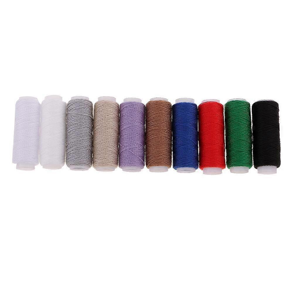 10 Spools Leather Jeans Sewing Thread Strong for Hand / Machine mixed