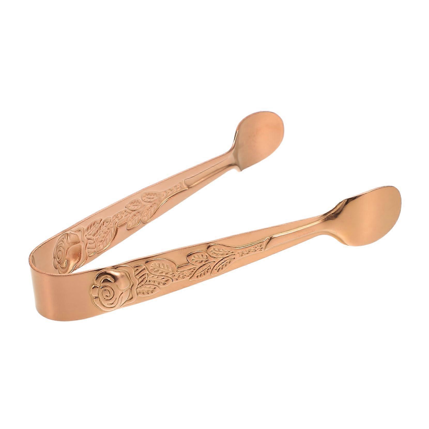 Elegant Stainless Steel Sugar Cube and Ice Cube Tongs with Secure Grip for Tea, Coffee, Home, Bar