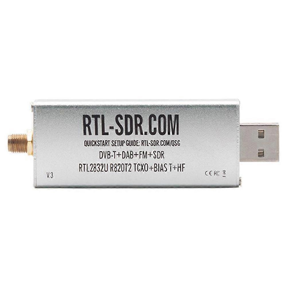 For RTL-SDR Blog V3 R820T2 TCXO Receiver HF BiasT SMA Software Defined Radio 500KHz-1766 MHz Up to 3.2 MHz