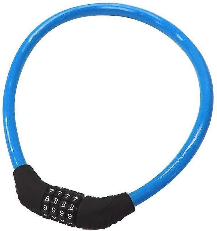 Security Bicycle Lock, 4-digit Number Combination, Cable Lock For Bicycles, 60 X 1.27 Cm
