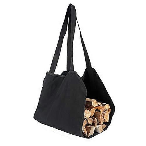 Firewood Carrier Canvas Log Tote Bag Large Capacity with Ergonomic Handles for Indoor and Camping