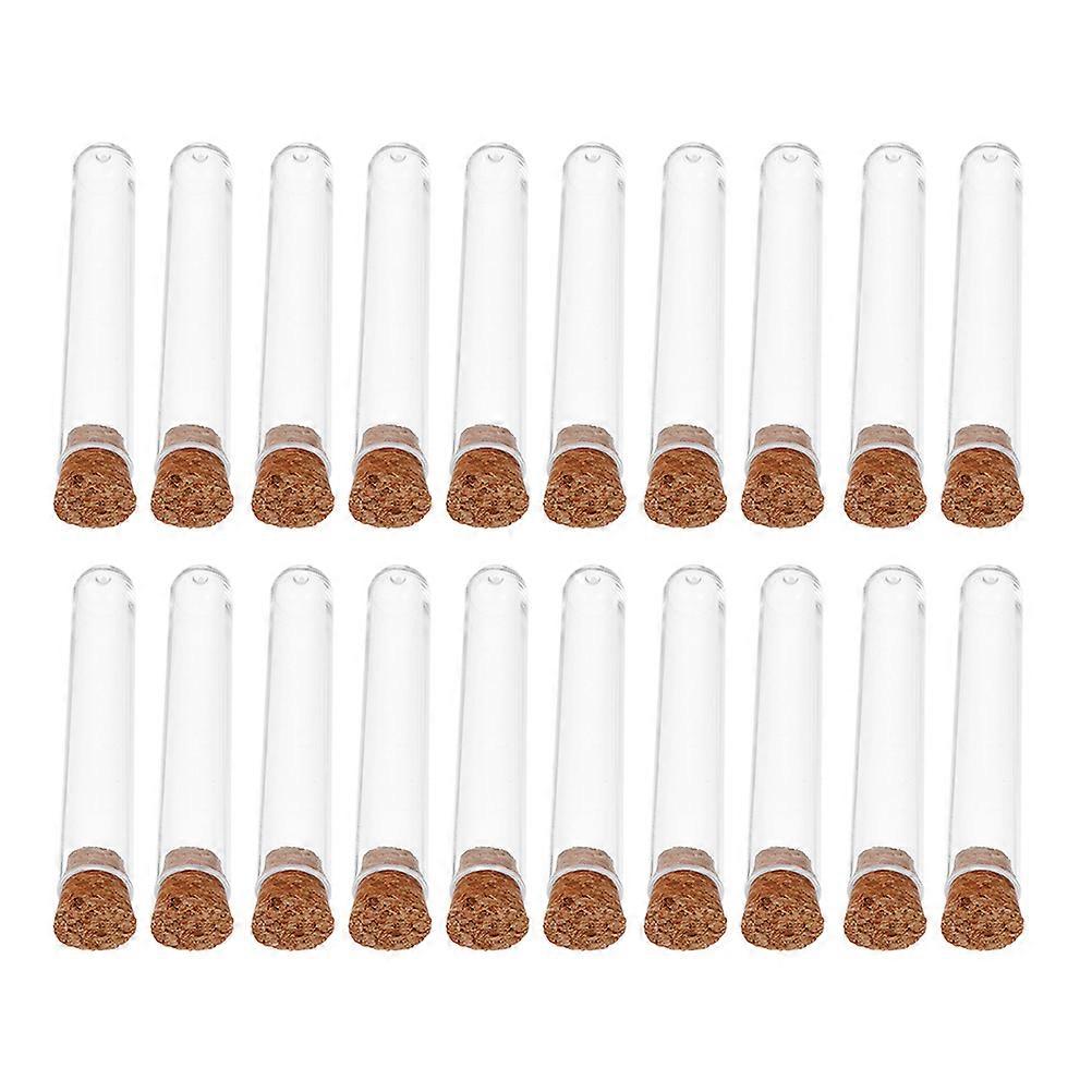 Clear Plastic Test Tubes with Cork for Bath Salt Storage 150Pcs