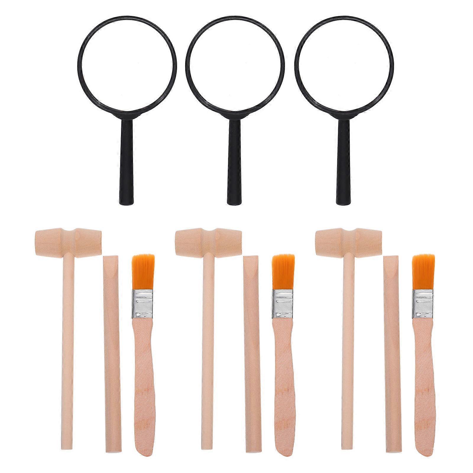 Educational Dinosaur Dig Kit Toddler Science Kit with Digging Tools 3Sets