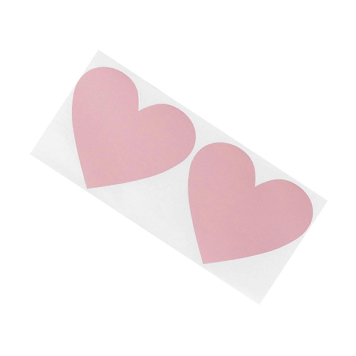 Colorful Scratch Tickets Heart-Shaped for Writing Use 100Pcs Paper Stickers