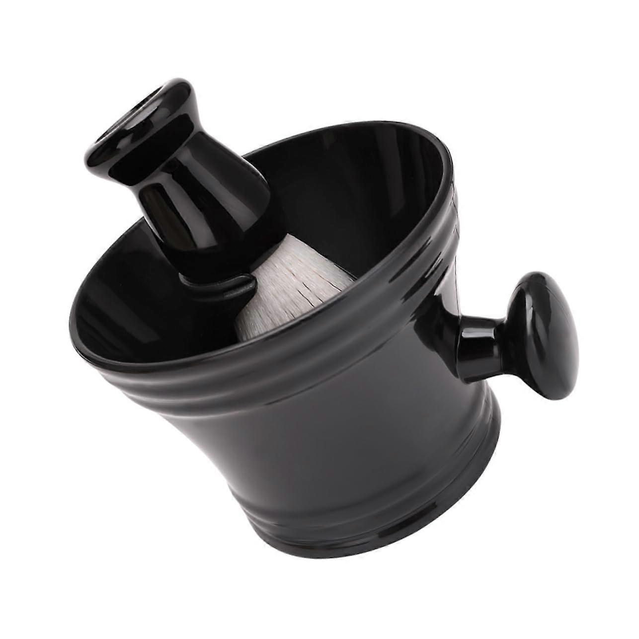 Beard Grooming Kit with Soft Bristle Shaving Brush, Foaming Bowl and Ergonomic Stand for Men