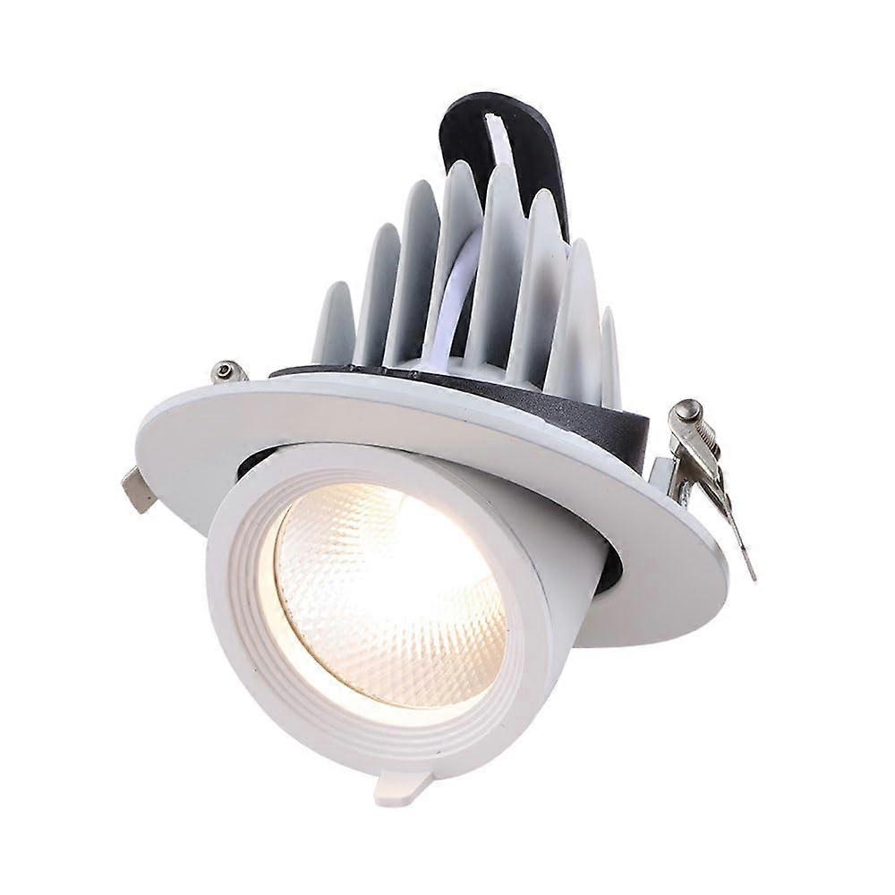Dimmable Led Recessed Downlight Deepglare Eyeball Retrofit, 360Degree Rotatable Spotlight, Baffle Trim