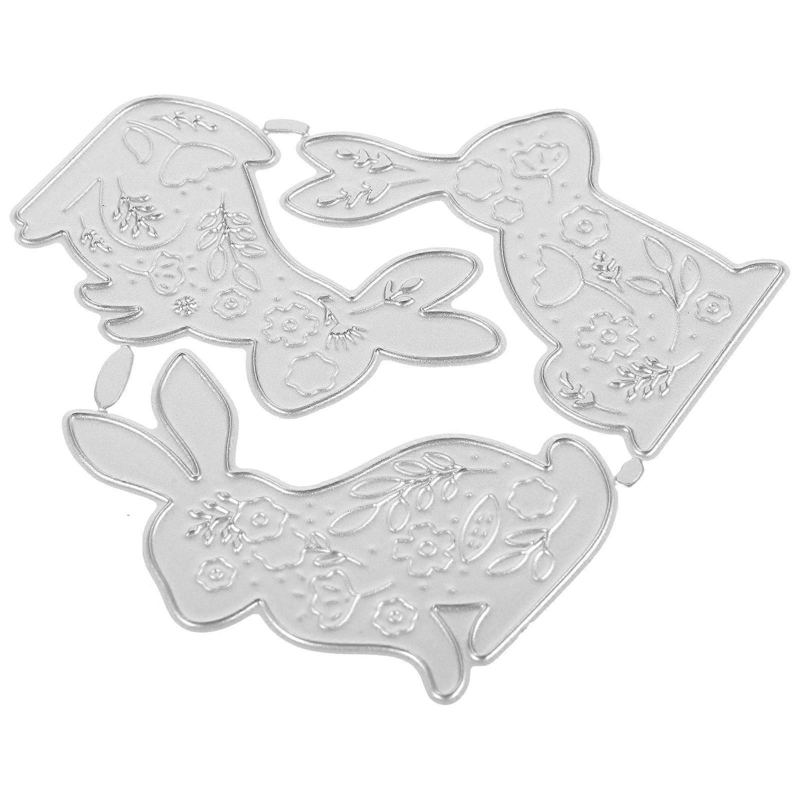 DIY Cutting Die for Scrapbooking Metal Easter Die Cut Stencil 4Pcs Pack
