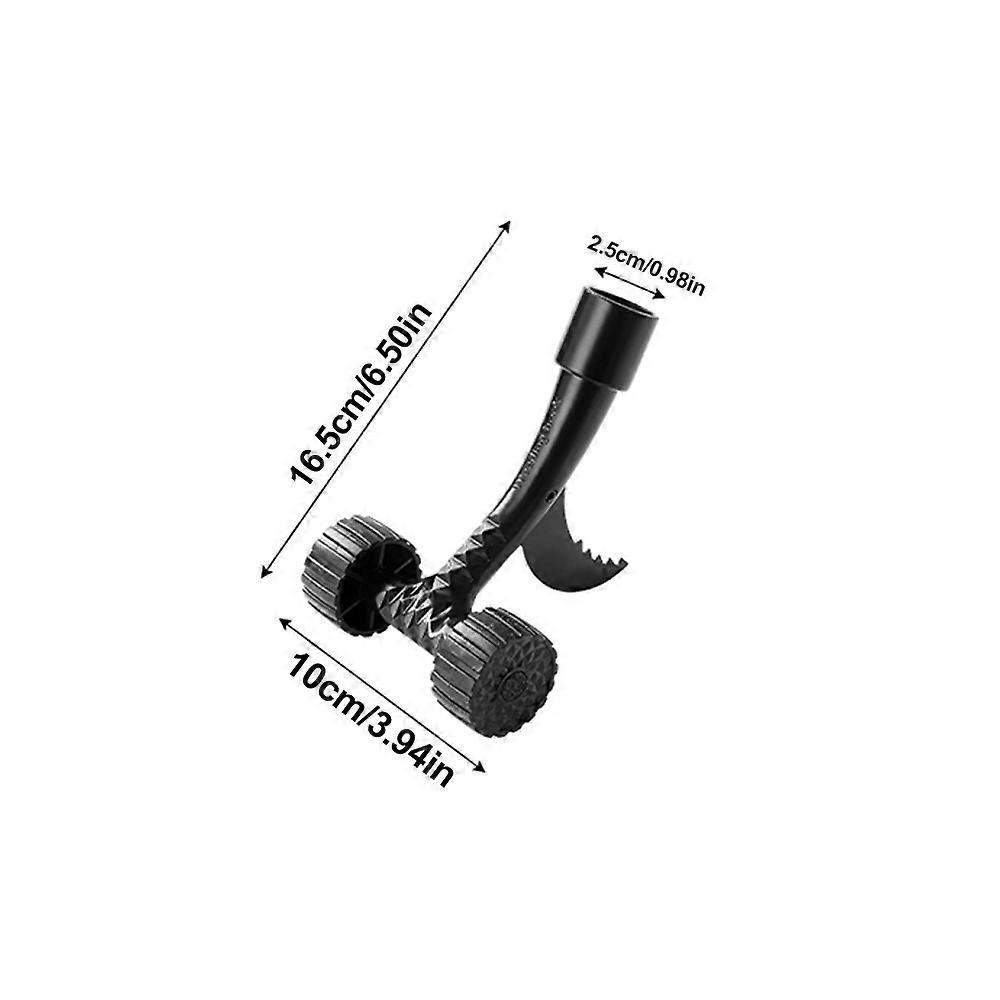 1PC Rolling Weeder Head,Rolling Weed Remover With Stand-Up Root Extractor Clamp,Weeding Head Grass Remover Tool Attachment