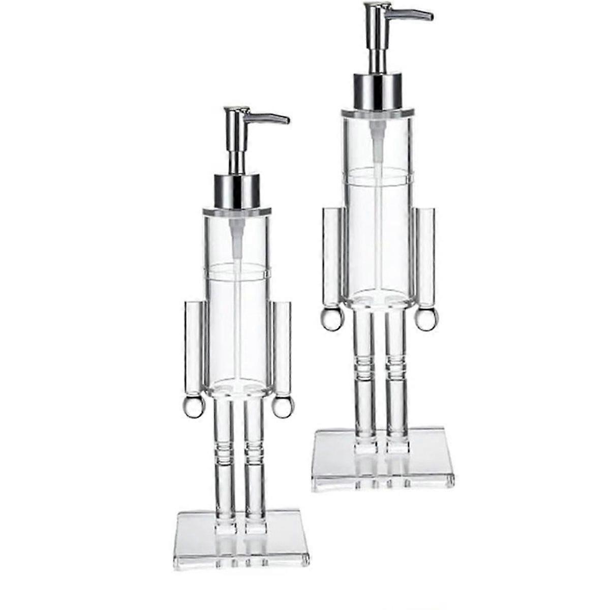 Nutcracker Soap Dispenser, Christmas Nutcracker Soap Liquid Bottle, Clear Acrylic Refillable Lotion