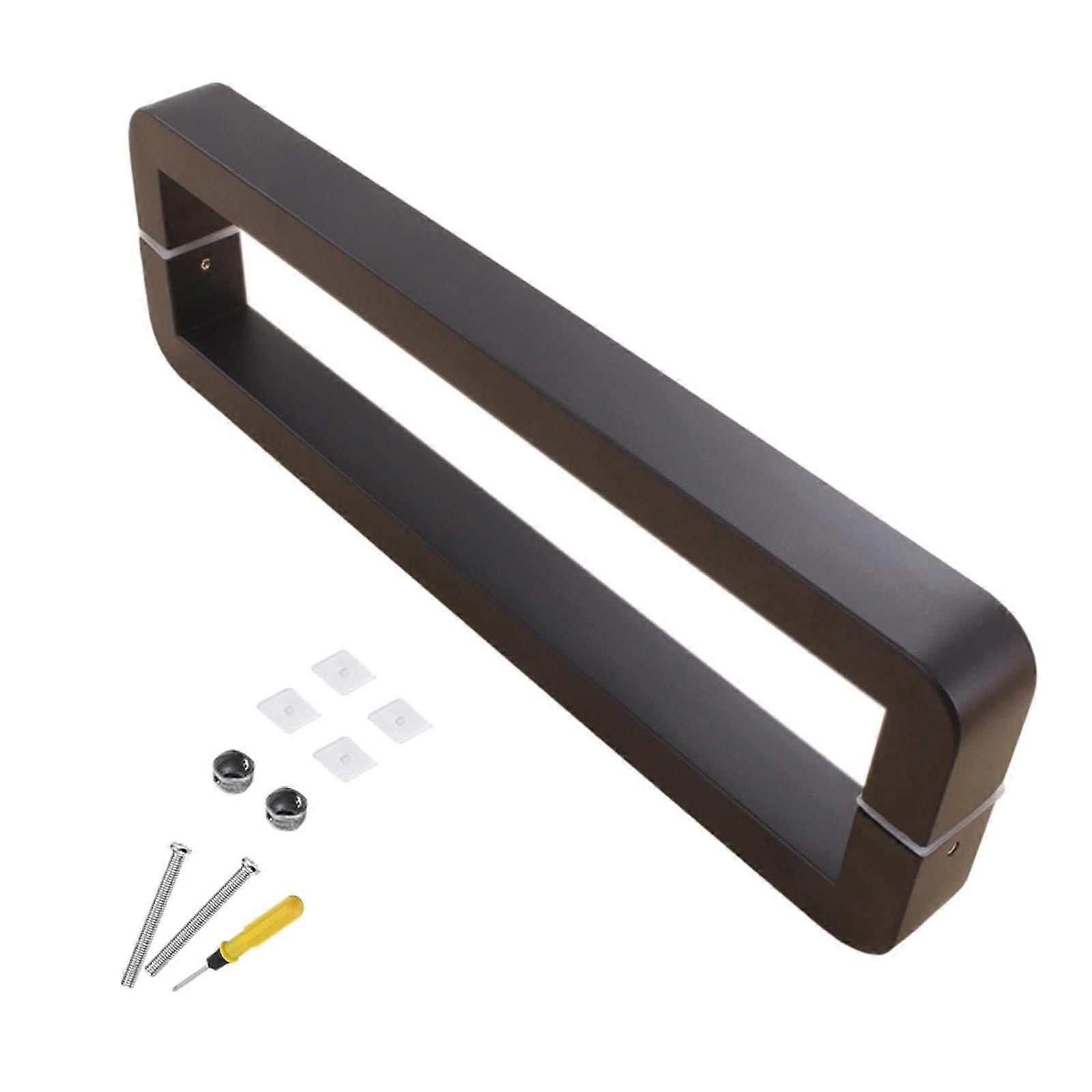 Black Sliding Barn Door Handle Set, Double Sided RustResistant Stainless Steel Pull 62.5cm