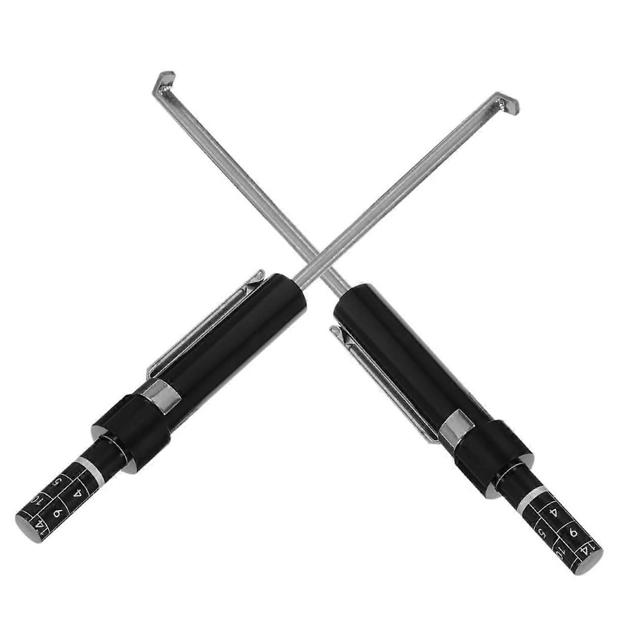 2pcs Brake Pad Thickness Gauge with Accurate Measurement for Quick Brake Wear Detection in Cars