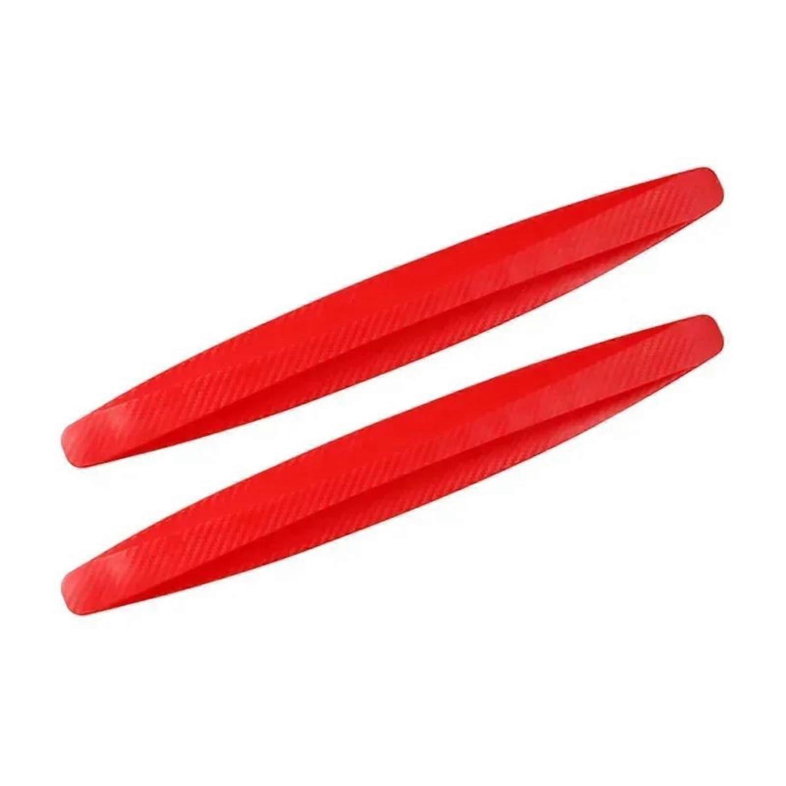 Universal Car Bumper Protector Lip Strip, Front and Rear Spoiler Guard, Red, Scratch Resistant