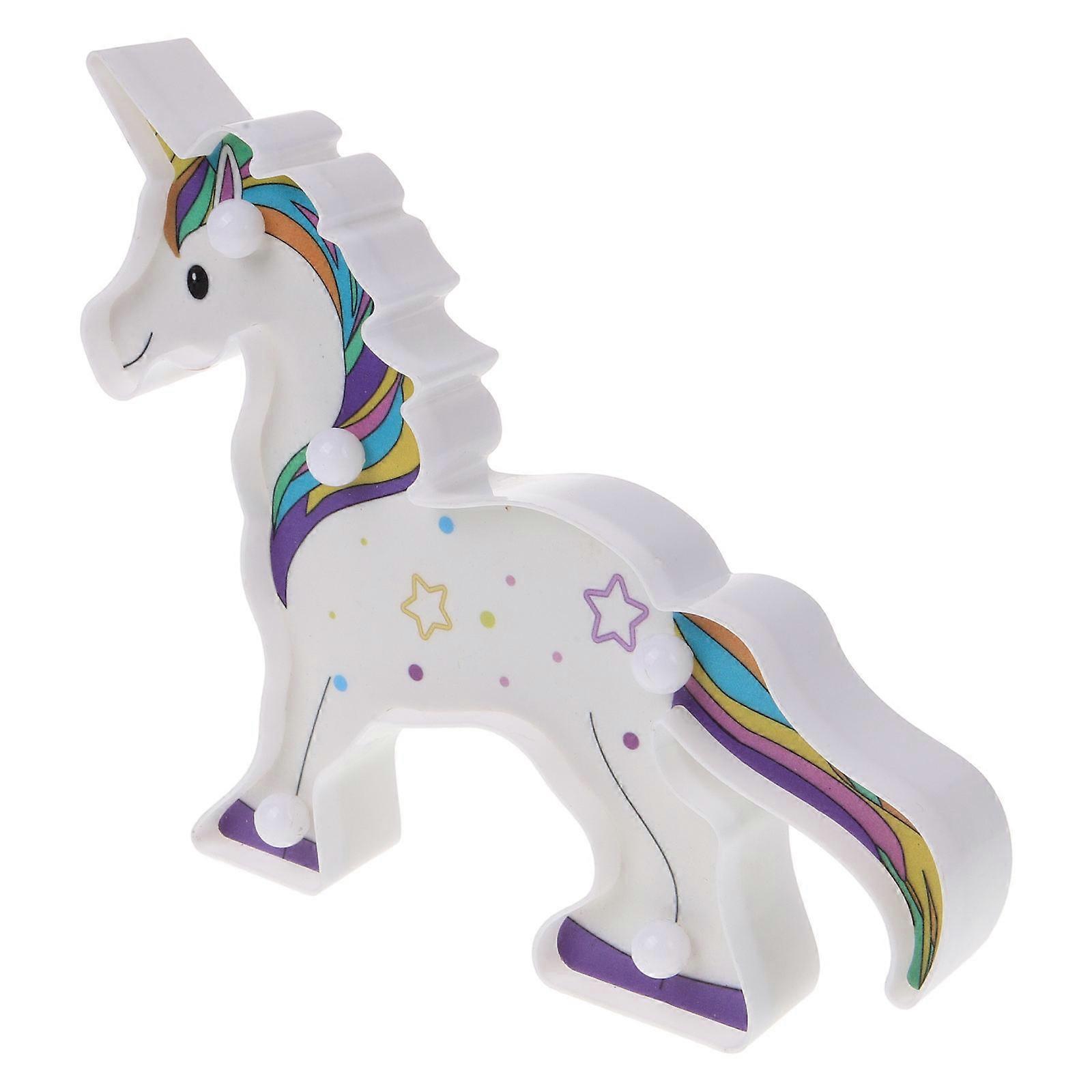 Lamp Adornment White LED Unicorn Decorative Light for Lighting Use