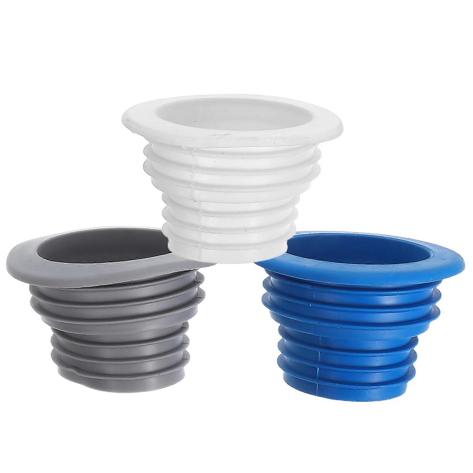 Flexible Silicone Drain Seal Ring for Washing Machine Hose 3Pcs