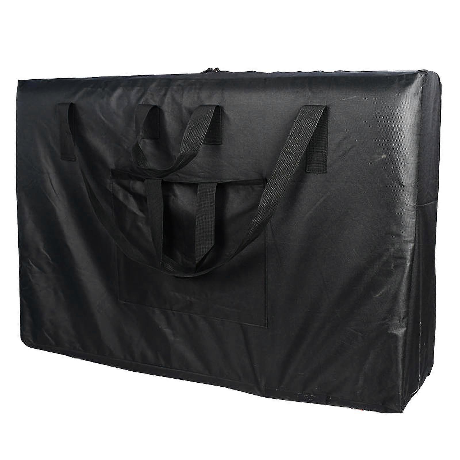 Universal Massage Table Carrying Case with Shoulder Strap, Canvas Spa Bed Tote Bag Black