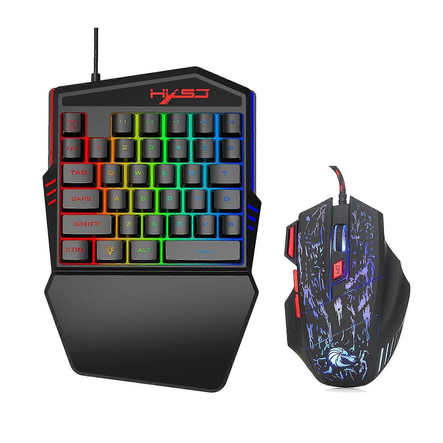 2026 Hxsj One Handed Gaming Keyboard Mouse Fruugo AU 2334797523 Max 